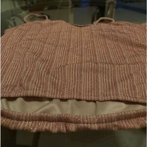 Express pink metallic tank